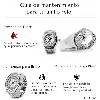 Anillo Reloj Quartz