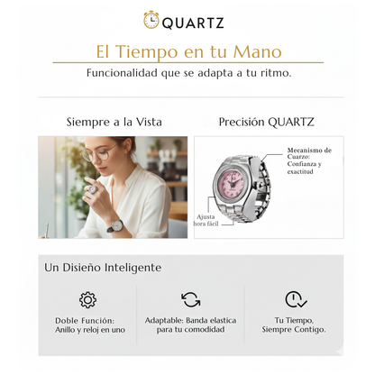Anillo Reloj Quartz